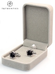 Star And Sea Deep Sky Stone French Shirt Cufflinks กล่องของขวัญ กระดุมแขนเสื้อผู้ชาย หรูหรา คอลเลกชั