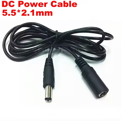 DC 12V Power Adapter Extension Cable 5.5*2.1mm Male Female 0.3m Cord Extend Wire 0.3M 0.5M 1M Cable 