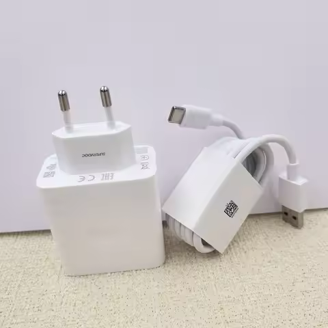 Realme GT 7 6 100W SuperVOOC EU Charger Fast Charging Power Adapter 10A USB C Cable For Real Me 14 1