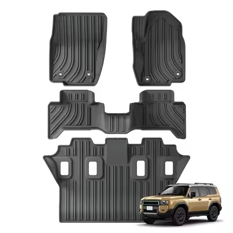 for Toyota Land Cruiser Prado J250 LC250 2024-2025 Car Floor Mats Protective Mat 7 Seats Cargo Liner