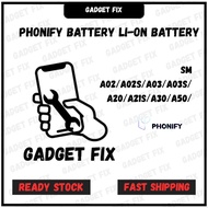 SM A02/A02S/A20/A21S/A30/A50 - Phonify Battery Replacement [ Ready stok ] Gadgetfix