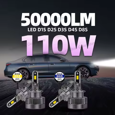 2x LED Headlights Canbus 1:1 HID D2S D4S D3S D1S D8S D1R D2R D3R D4R Auto Lamps 50000LM 110W Plug&Pl