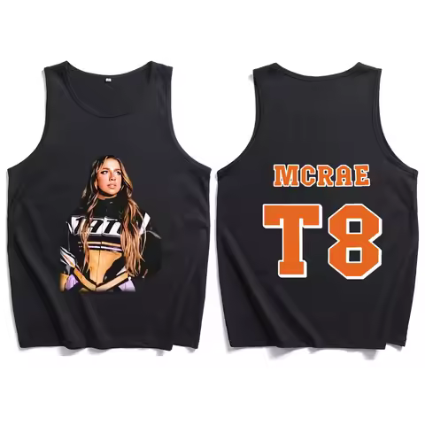 Tate McRae T8 Lips Tee Shirt Man Woman Streetwear Vest Tate McRae Merch Tank Tops