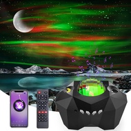【Trending in Fashion】 Amazing Aurora Moon and Stars Projector Night Projector Galaxy Projector Star 