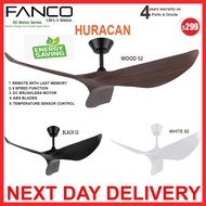 Fanco Huracan 52 inch DC Ceiling Fan With Remote control | Local Singapore Warranty | Express Free Delivery