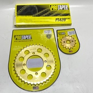 PROTAPER LC Y15 Y16 Y125 RXZ 428 CP1 GOLD SPOCKET 132 ORING SET (4 LOBANG)