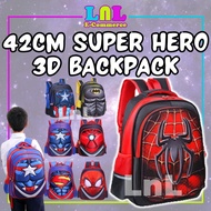 Beg Sekolah Budak Lelaki Kids School Bag Boy Spiderman Bag Beg Sekolah Rendah Lelaki Kids Boy Bag Spiderman Backpack 3D