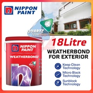 Nippon Weatherbond QUARTE 1001 Brilliant White 18L l Cat luar l nippon paint 1001