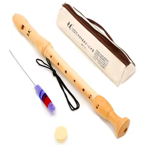 Qimei 8 Holes Alto Recorder Musical Instruments Maple Wood Flute German Style English Style Alto Cla