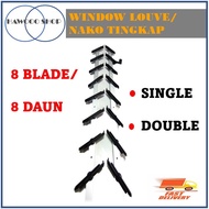 1PAIR Traditional Window Louver Tingkap (NAKO) /Cermin Tingkap Nako/ 8 Cermin Single &amp; Double Layer/百叶窗那哥