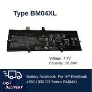 Notebook Battery 1 HP EliteBook x360 1030 G3 Series BM04XL