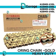 YAMAHA GOLD O RING CHAIN 428 415 HO 132 140 L 428HO 415HO RANTAI ORING CHAIN RED