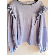 Blouse biru Edmee