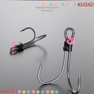 KUGIGI 5pcs Live Shrimp Bait Hooks, Pickerel Wacky Weedless Worm High-carbon Steel Fishhook, 2025 So