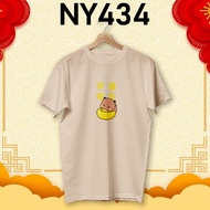 【COD】 Peace Joy Dream come true BUBU DUDU 2025 CNY COTTON TSHIRT WOMAN 2XL SHORT SLEEVE STREET NY435