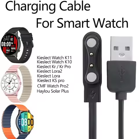 1/2PCS Smartwatch Charger For Xiaomi Haylou RT LS05S/YAMAY SW022/MI IMILAB KW66/Haylou Sloar LS05/Ti
