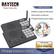 Daytech Wireless Intercom System For office Dual Way walkie talkie 27 Channel 1KM For Hotel/home