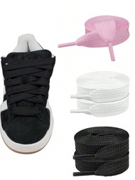 1 Pair Of Flat LACES For Sneakers, Men's And Women's LACES (120cm/47.24inch), Back To School Supplie