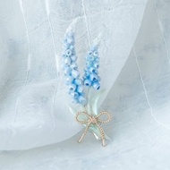 ZODIAC: 巨蟹 X 葡萄風信子 / 手製風信子藍鈴925純銀多用途髮夾