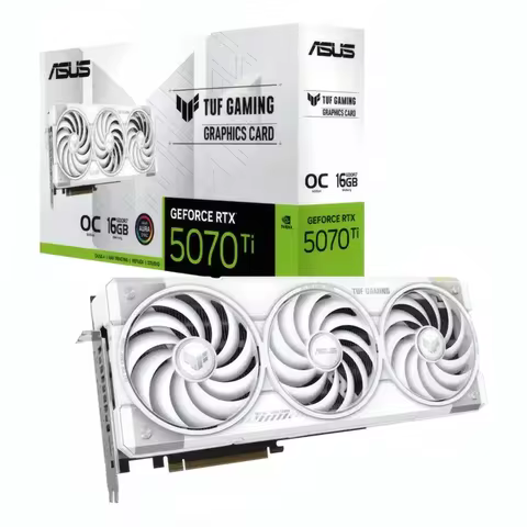NEW STOCK FOR ASUS TUF Gaming GeForce RTX ™ 5070 Ti 16GB GDDR7 White OC Edition Gaming Graphics Card