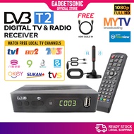 Dekoder MYTV Decoder DVB T2 Myfreeview HDTV Digital TV Receiver DVBT2 Tuner Malaysia My Freeview Ant