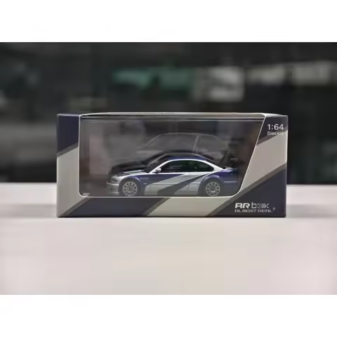 AR Diecast 1/64 Scale BMW M3 GTR Racing Assembly Edition Alloy Car Model