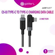 ACEFAST C5-03 USB-C TO USB-C 100W 90 Degree Right Angle Data Charging Cable 2m