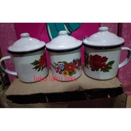 Pliang 3 Hot Sale 8cm enamel Cup Flower Cup Zinc Cup