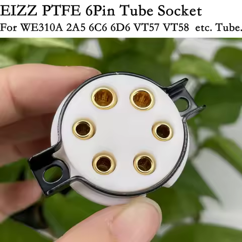 1pc EIZZ WE310A 2A5 6C6 6D6 VT57 VT58 Electron Tube Vintage Audio Hifi Amplifier PTFE Gold Plated 6P