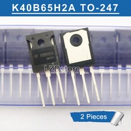 2pcs K40B65H2A TO-247 AOK40B65H2A AOK40B65H2AL K40B65 40B65H2A 40B65 40A/650V IGBT Transistor Brand 