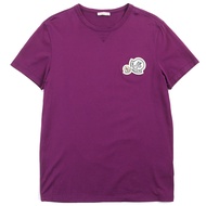 MONCLER 20SS F20918C78100 MAGLIA T卹，成色極佳，100%純棉，附logo貼片，圓領，短袖，紫色，M碼，正品男裝