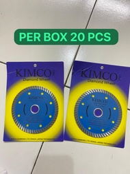 PER BOX ISI 20 PCS Diamond Wheel Kimco turbo 4" " Pisau Potong Granit Beton Marmer Mesin Gerinda 4 I