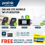 Prolink 5G/4G Pocket WiFi Router/MiFi | Portable Wi-Fi/Modem, Easy Carry,  Support All Simcard | mPr