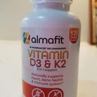 ALMAFIT VITAMIN D3 K2 5000 IU 120 CAPSULE 2 IN 1 SUPPORT NATURALLY