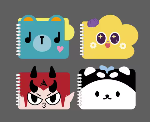 2025 Pre-sale Fanmade Gmmtv Thai Star Pondphuwin Perpoom Perthsanta Taynew Aouboom Dual Ceri Notepad