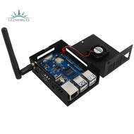 3B Chassis Fan Protection Case with Fan and Heatsink for  3B 2GB / 4GB / 8GB with Antenna