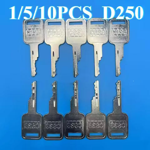1/5/10PCS D250 Excavator Heavy Equipment Construction D250 A77313 Skid Steer Ignition Switch Key