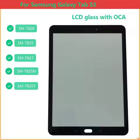 A+For Samsung Galaxy Tab S3 SM-T827 T825Y SM-T820 SM-T825 SM-T825N Touch Screen Panel Tablet Front O