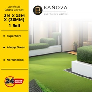 BANOVA ARTIFICIAL GRASS CARPET-1430 2M X 25M X (30MM) 1 ROLL
