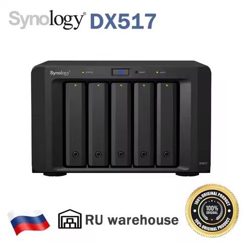 Synology DX517 NAS DiskStation 5-Bays NAS Enterprise Sata HDD Expansion Unit Diskless