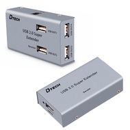 DTECH 50m Multiport USB Extender Over Ethernet Cat5 Cat6 Cable up to 50M Extension with 4 USB Expans