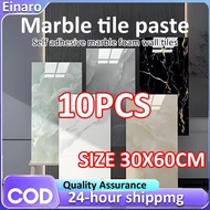 10PCS 30x60cm wall sticker Malay spot goods  waterproof Marble Wall Tile Paper KitchenWall Sticker W