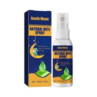 South Moon Green Prickly Ash Mite Removal Spray Bed Car Sofa No-wash Mite Removal Spray Household Mite Removal Natural Dust Collector Mites Killer Spray 50ml Anti Mite For Sofas Beds Mattresses Pillows Curtains
