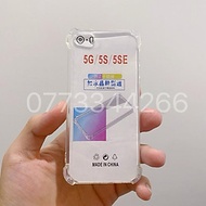 Ốp lưng cho IP 5 / 5S /5SE - Trong suốt - Nhựa dẻo - Chống sốc - Bảo vệ điện thoại