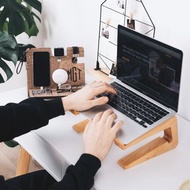 木製筆記本電腦支架 筆記本電腦配件 Macbook pro 13 支架 個