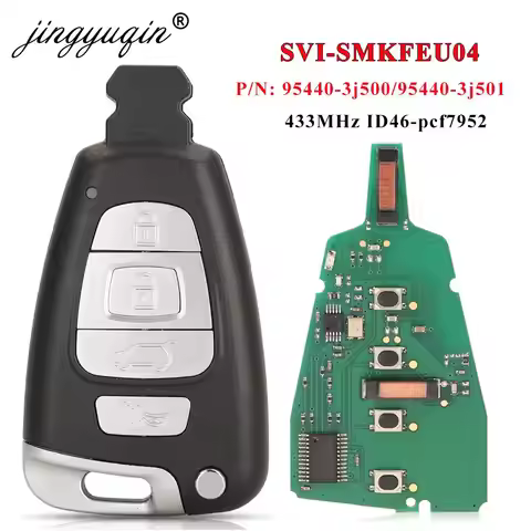 jingyuqin SY5 SVI-SMKFNA04 95440-3J500 / 95440-3J501 433MHz PCF7952A Chip Smart Remote Key Fob For H