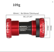 BOTTOM BRACKET HT2 SMLLOW spinel 68 73 mm BB HT hollowtech 2 sepeda bearing sepeda MTB rb seli/ Mero