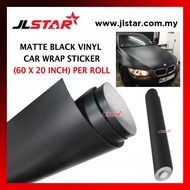 60"X20" MATTE BLACK VINYL FILM STICKER BLACK COLOR OPTION CAR STICKER WRAP