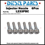 6x Diesel Fuel Injector Nozzle Tips L233PBC for Hyundai HD160 HD170 HD250 HD260 Universe Express D6C