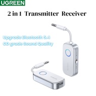 Ugreen Bluetooth5.4 Adapter 2 in 1 Transmitter Receiver 3.5mm AUX Jack Airplane Adapter For TV